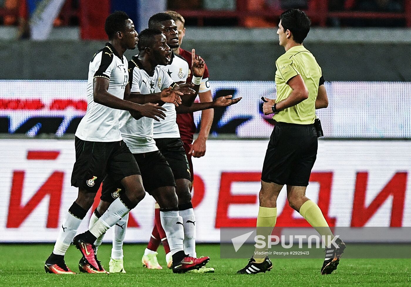 Football. Russia-Ghana friendly