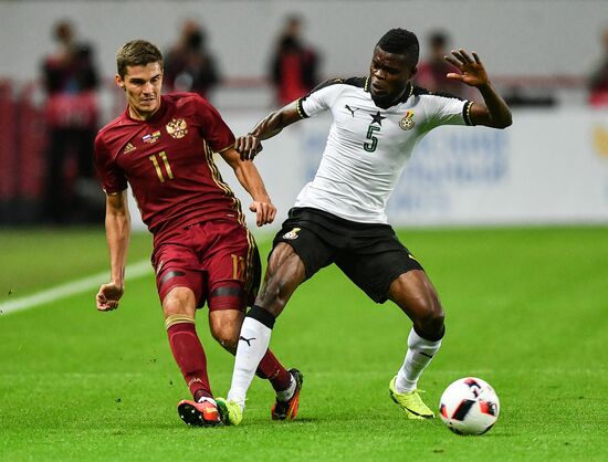 Football. Russia-Ghana friendly