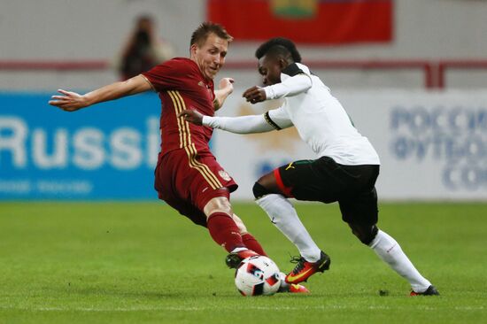Football. Russia-Ghana friendly
