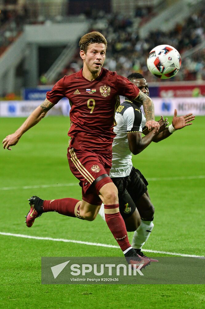 Football. Russia-Ghana friendly match