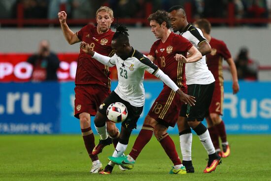 Football. Russia-Ghana friendly