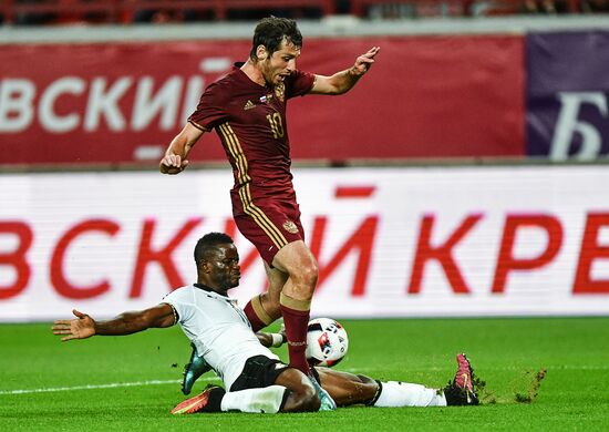 Football. Russia-Ghana friendly