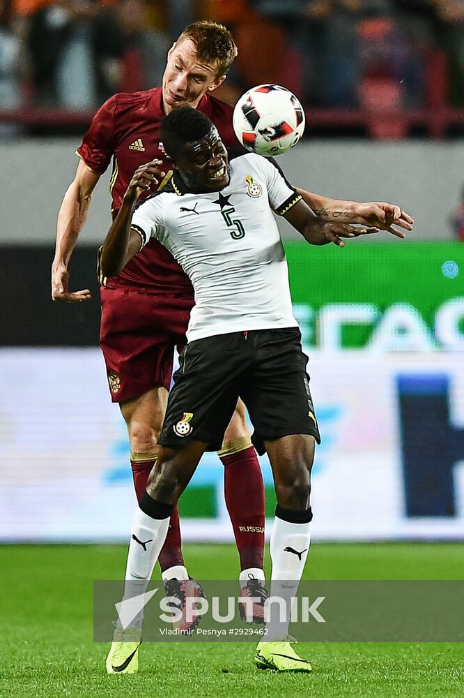 Football. Russia-Ghana friendly match