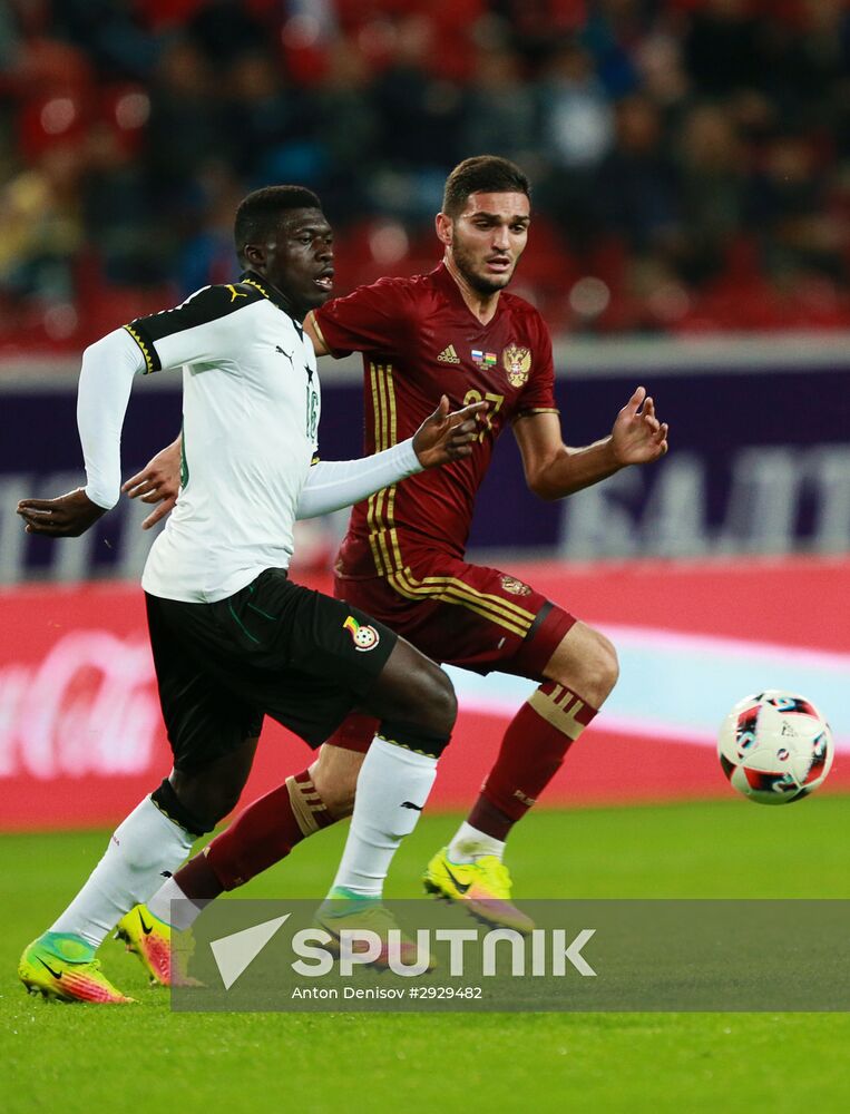 Football. Russia-Ghana friendly match