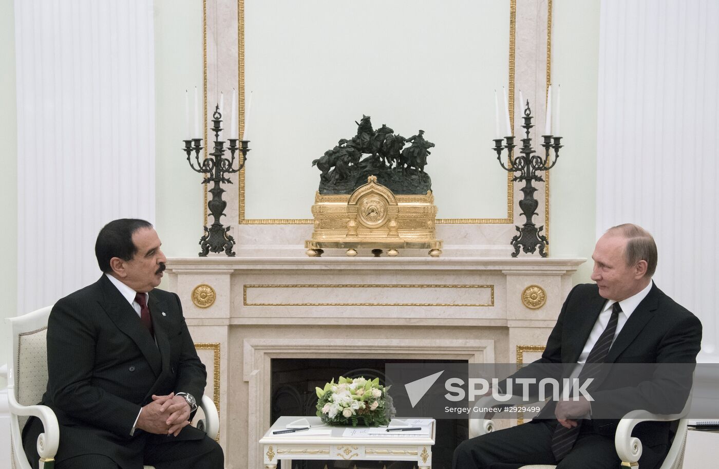 Vladimir Putin meets with King Hamad bin Isa Al Khalifa of Bahrain
