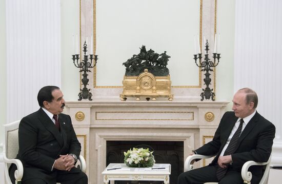 Vladimir Putin meets with King Hamad bin Isa Al Khalifa of Bahrain