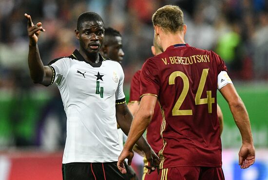 Football. Russia-Ghana friendly