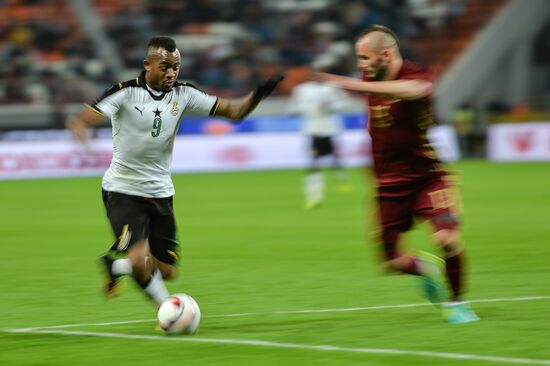 Football. Russia-Ghana friendly