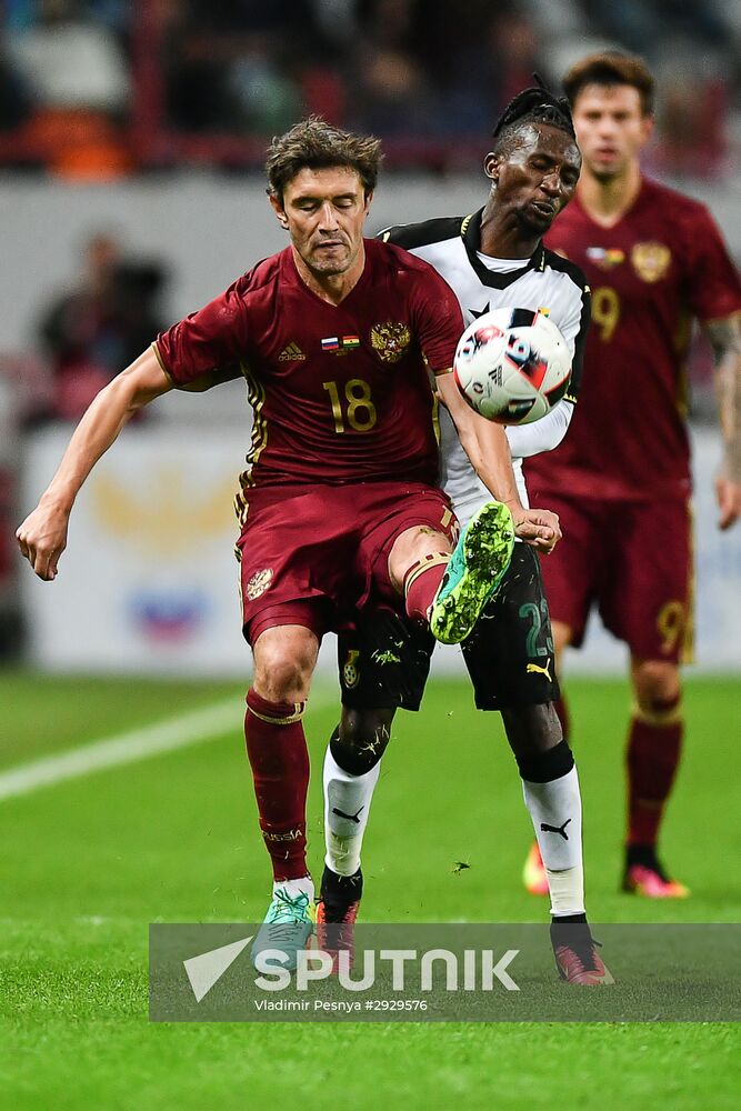 Football. Russia-Ghana friendly match