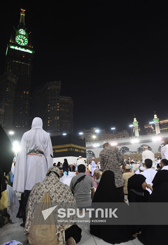 Pilgrims in Mecca
