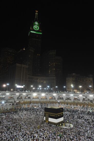 Pilgrims in Mecca