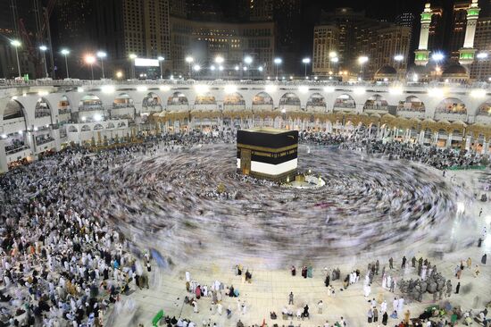 Pilgrims in Mecca