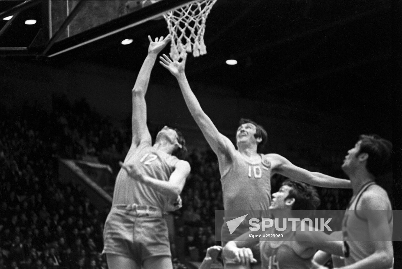 Soviet basketball player Sergei Belov