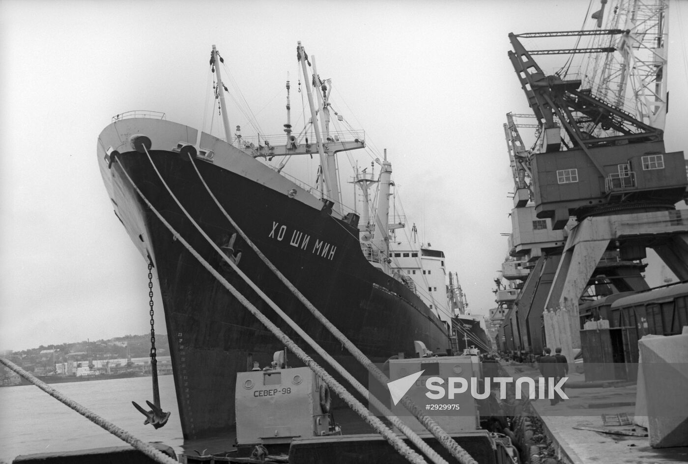 Ho Chi Minh ship at the port of Vladivostok