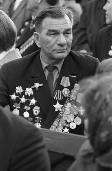 War veteran K. Reutov