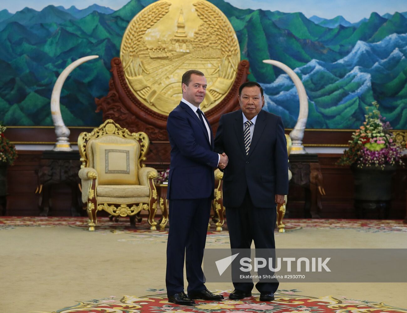 Prime Minister Dmitrty Medvedev visits Laos