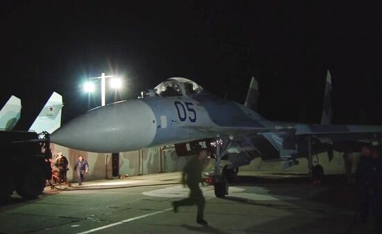 Southern Military District pilots intercepted missile carriers last night