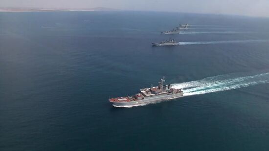 Black Sea Navy Fleet and the Caspian Flotilla took part in "Kavkaz-2016' strategic troops exercise