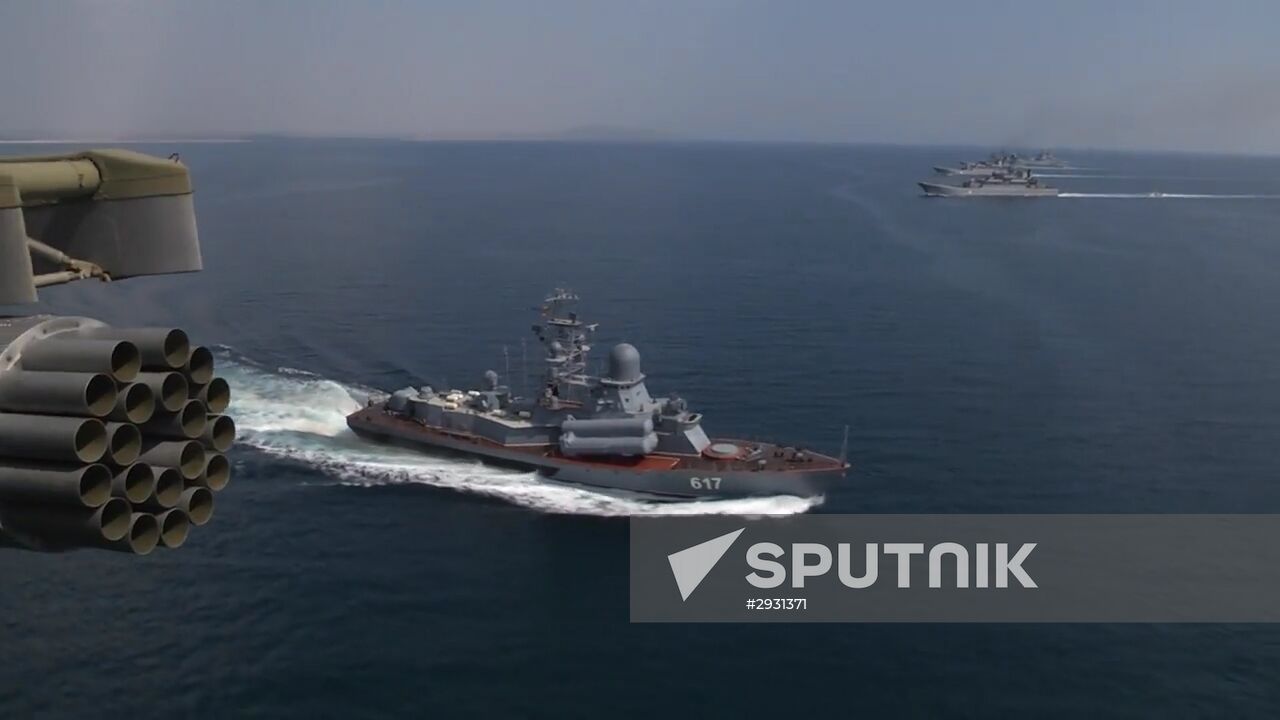 Black Sea Navy Fleet and the Caspian Flotilla took part in "Kavkaz-2016" strategic troops exercise