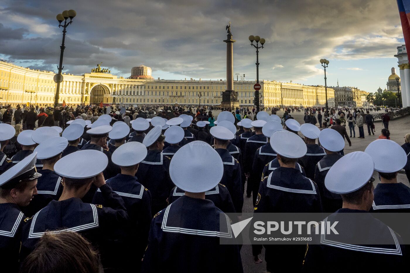 Immortal Leningrad patriotic event in St. Petersburg