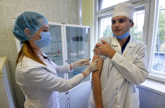 Flu vaccination in Chelyabinsk