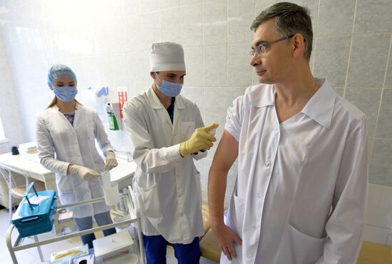 Flu vaccination in Chelyabinsk