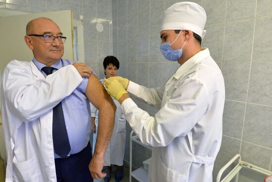 Flu vaccination in Chelyabinsk