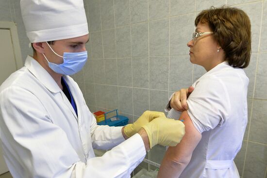 Flu vaccination in Chelyabinsk