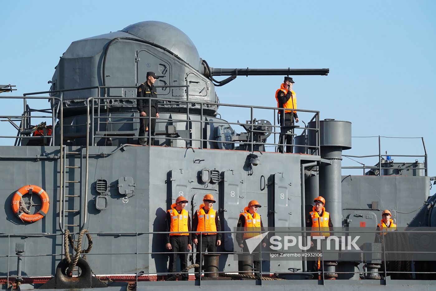 The Minsk large landing craft arrives in Baltiysk