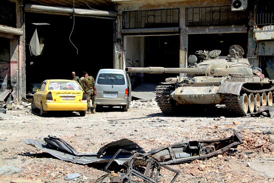 Ramouseh district in south Aleppo liberated
