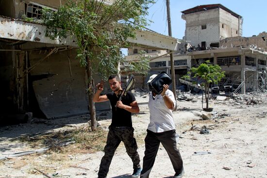 Ramouseh district in south Aleppo liberated