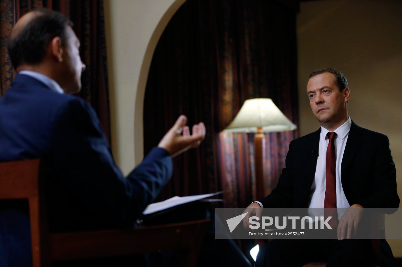Dmitry Medvedev gives interview to Vesti v Subbotu (News on Saturday) host Sergei Brilyov