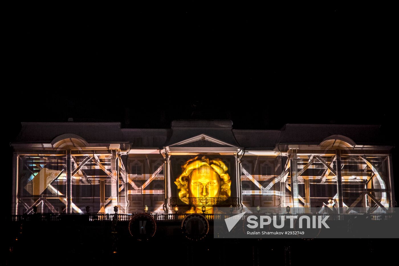 Fountain festival in St. Petersburg