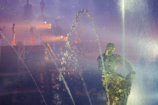 Fountain festival in St. Petersburg