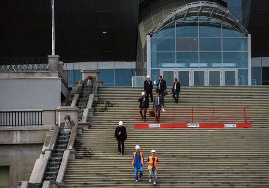 FIFA inspection committee visits Zentit Arena construction site