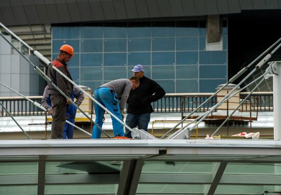 FIFA inspection committee visits Zentit Arena construction site