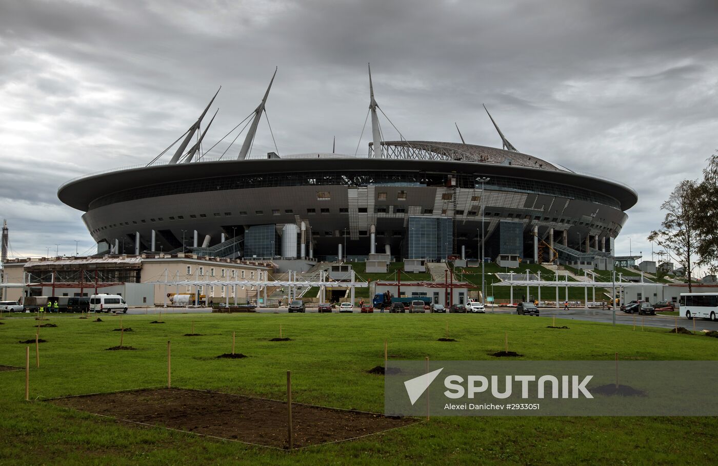 FIFA inspection committee visits Zenit Arena construction site