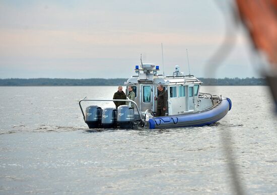 President Putin, Prime Minsiter Medvedev visit Lipno island in Novgorod Region