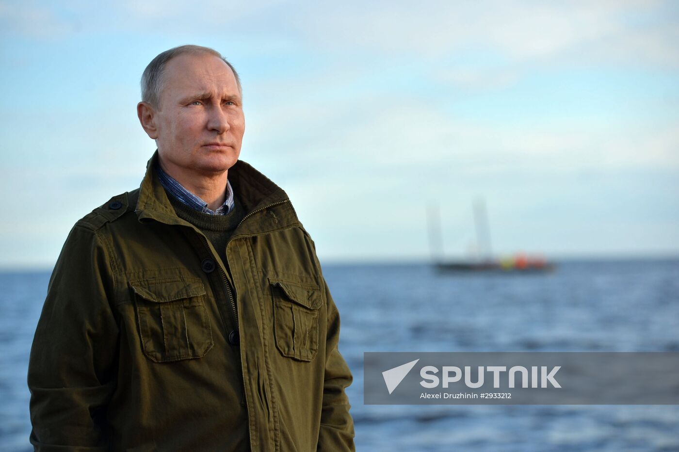 President Putin, Prime Minsiter Medvedev visit Lipno island in Novgorod Region
