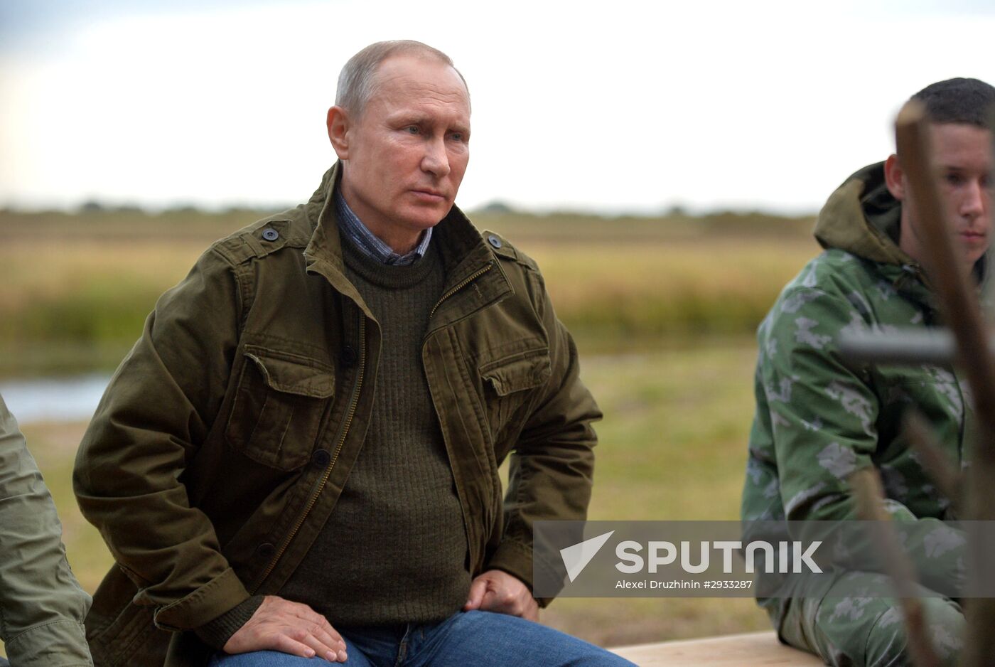 President Putin, Prime Minsiter Medvedev visit Lipno island in Novgorod Region