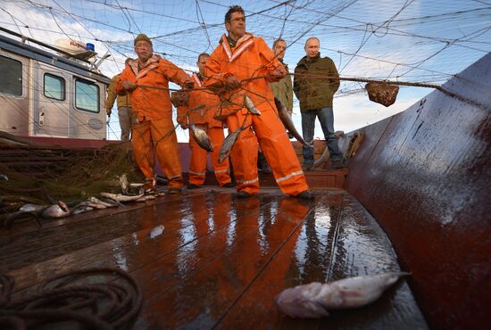 President Putin, Prime Minsiter Medvedev visit Lipno island in Novgorod Region