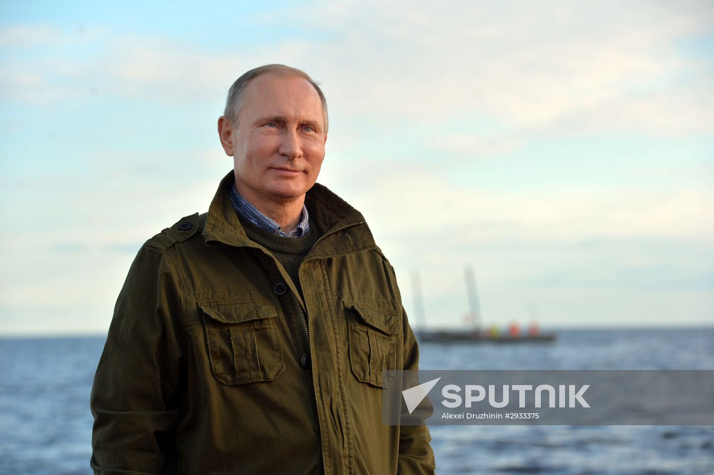 President Putin, Prime Minsiter Medvedev visit Lipno island in Novgorod Region