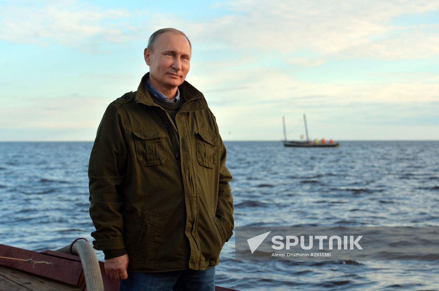 President Putin, Prime Minsiter Medvedev visit Lipno island in Novgorod Region