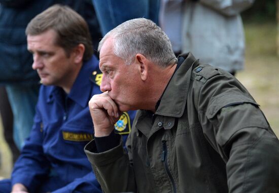 President Putin, Prime Minsiter Medvedev visit Lipno island in Novgorod Region