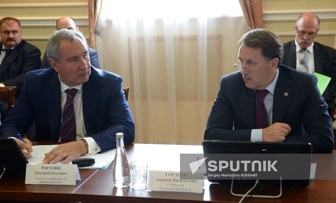 Deputy Prime Minister Dmitry Rogozin visits Voronezh Region