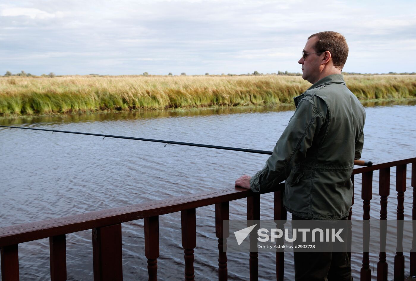 President Putin, Prime Minsiter Medvedev visit Lipno island in Novgorod Region