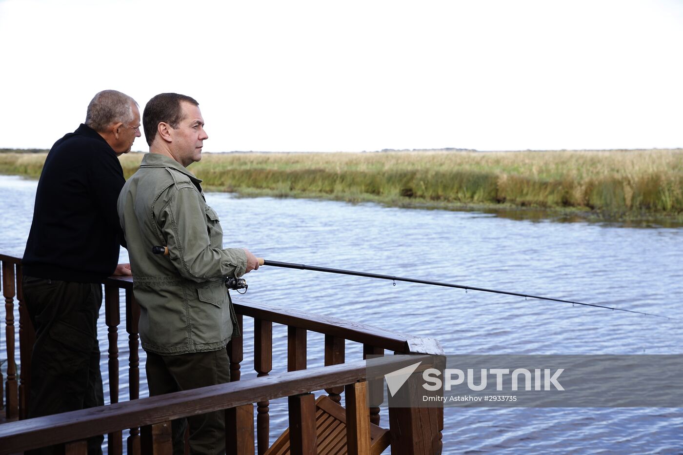 President Putin, Prime Minsiter Medvedev visit Lipno island in Novgorod Region