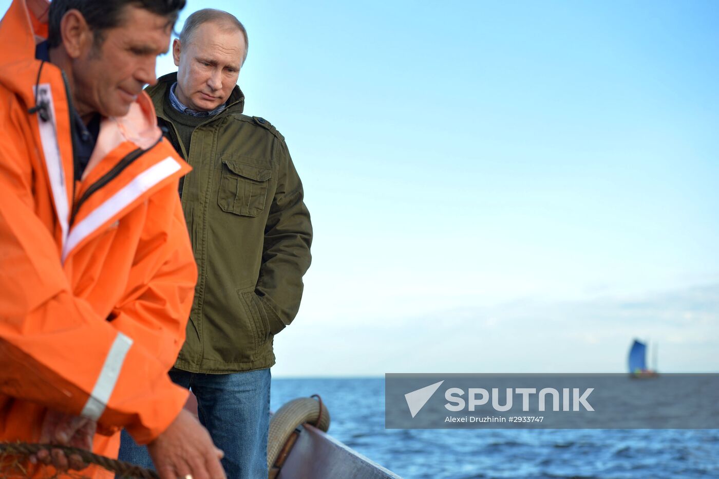 President Putin, Prime Minsiter Medvedev visit Lipno island in Novgorod Region