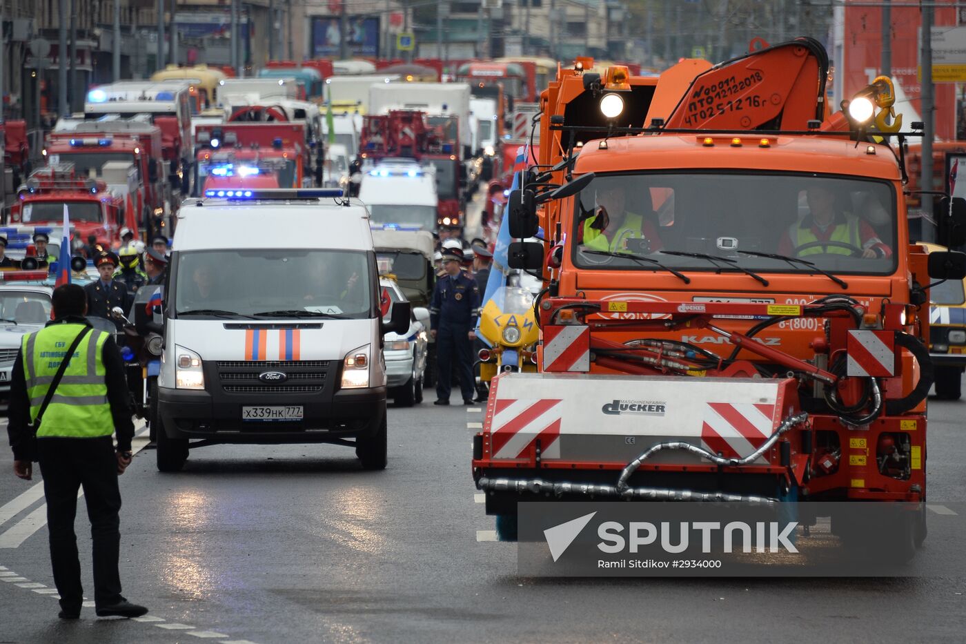 First Moscow parade of municipal vehicles