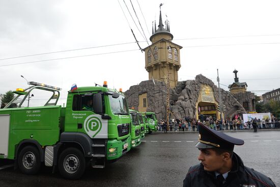 First Moscow parade of municipal vehicles